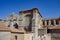 Cathedral of Avila. View from the ancient medieval walls of Avila`s fortress. Spain