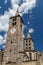 Cathedral bell-tower in the historic centre of Aosta town