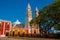 Cathedral, Campeche, Mexico: Plaza de la Independencia, in Campeche, Mexico`s Old Town of San Francisco de Campeche