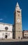 Cathedral and clock tower in old town of Koper in Slovenia