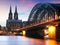 Cathedral in Cologne at night