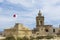 Cathedral and flag of Malta