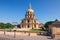 The Cathedral of Invalids in sunny spring day. Famous touristic places and travel destinations in Paris.