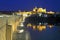 Cathedral Mezquita and Roman bridge at night