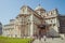 Cathedral of Our Lady of the Assumption of Pisa. On Piazza dei Miracoli, ancient roman monument, landmark.