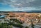 Cathedral of Palma de Mallorca and cityscape. Spain