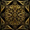 Cathedral pattern gold and black colors