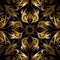 Cathedral pattern gold and black colors