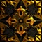 Cathedral pattern gold and black colors