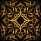 Cathedral pattern gold and black colors