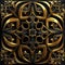 Cathedral pattern gold and black colors
