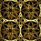 Cathedral pattern gold and black colors