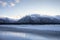 Cathedral Peaks after sunset