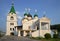 Cathedral of Pechersky ascension monastery on a summer evening. Nizhny Novgorod