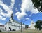 The cathedral of Pultusk in Poland famous landmark