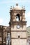The Cathedral of Puno Peru, and square with sculpture of Francisco Bolognesi -configuration is Baroque style, th
