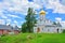 Cathedral and Queen\'s chambers in Savvino-Storozhevsky man\'s monastery in Zvenigorod, Russia