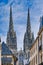Cathedral of Quimper in the old town in France