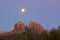 Cathedral Rock, Sedona Arizona and Moon