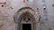 Cathedral of Saint Mark doorway in Korcula old town, Croatia