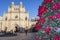 Cathedral of Saint Mary, gothic style,Plaza mayor,Main square.Castellon,Spain.