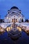 Cathedral of Saint Sava at evening