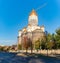 The Cathedral of the Salvation of the Nation at Sunrise in the Fall