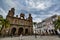 Cathedral of Santa Ana (Holy Cathedral-Basilica of the Canaries) in Las Palmas, view from the main square of Vegueta