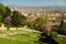 Cathedral of Santa Maria del Fiore in Florence as seen from Bardini Garden during Spring Season.