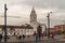 Cathedral Santo Domingo and Jose de Sucre statue, Quito, Ecuador