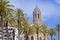 Cathedral in Sitges streets , Spain