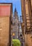 Cathedral Spire Tower Narrow Streets Toledo Spain