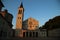 The Cathedral of Spoleto at sunset