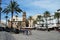 Cathedral Square and Santiago church, Cadiz.