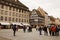 The cathedral square in Strasbourg