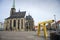 Cathedral of St. Bartholomew on the Marian square, in Pilsen, Czech republic