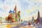 Cathedral of St. Basil in the Red Square Russia.