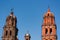 Cathedral towers detail in San Luis Potosi