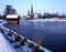 Cathedral in Winter, Lichfield, Staffordshire.