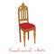 Cathedrale classical chair Louis Philippe