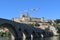 Cathedrale Pont Neuf Beziers Cathedral and new bridge of Beziers Herault Occitanie South of France