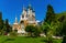 Cathedrale Saint Nicolas Orthodox Russian church of Moscow Patriarchate in historic Le Piol district of Nice in France