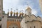 Cathedrals inside Moscow Kremlin, Russia.