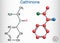 Cathinone, benzoylethanamine, beta-keto-amphetamine, C9H11NO molecule. It is monoamine alkaloid found in the shrub Catha edulis