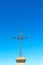 catholic abstract cross in italy sky background