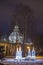 Catholic Advent candles in winter and Christmas time in Daugavpils city