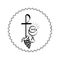 Catholic Baptism. Baptism symbol design