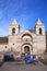 Catholic church at Plaza de Armas in Chivay, Peru