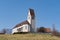 Catholic church on a sunny day in Bendern in Liechtenstein