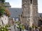 Catholic church Ã‰glise Saint-Pierre and cemetery in Le Mont Saint Michelle